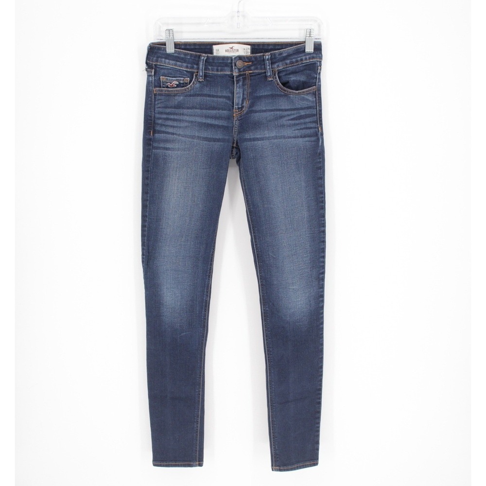 Hollister Women's Blue Low Rise Super Skinny Jeans Size 5R W27 L31